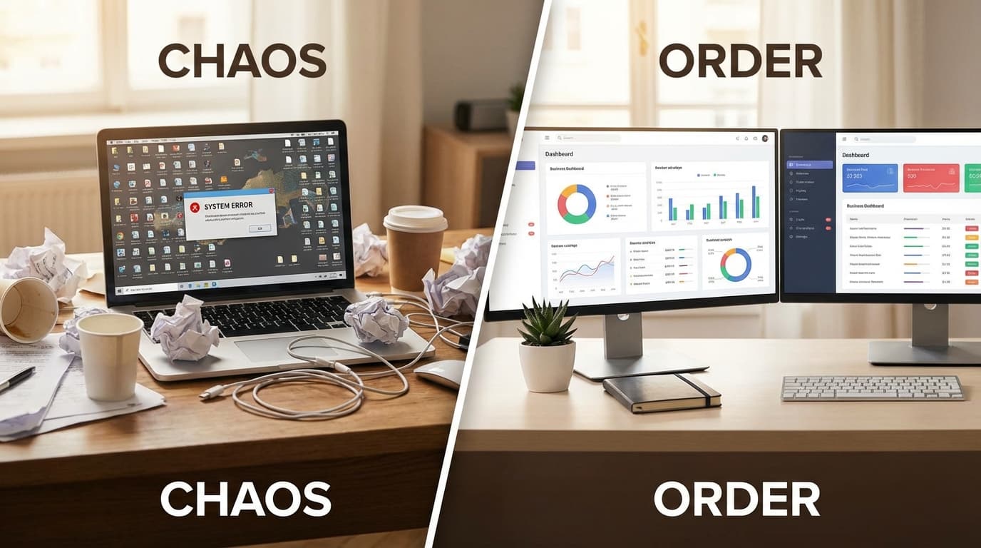 Before and after: chaos versus organized operations